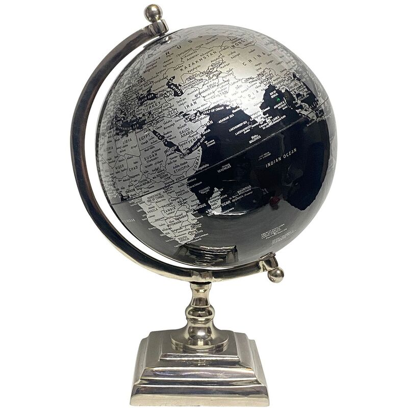 foto del prodotto decorazione mondiale di globe globo world balloons silver world 20x22x32cm 22992 signes grimalt