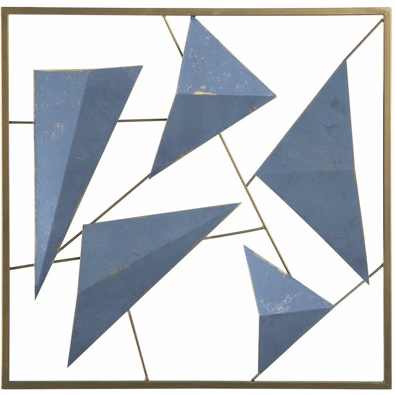 foto del prodotto decorazione murale blu oro zinc