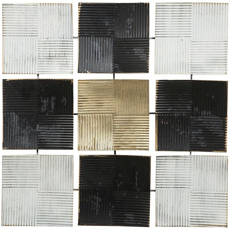 foto del prodotto decorazione murale nero bianco oro titanium