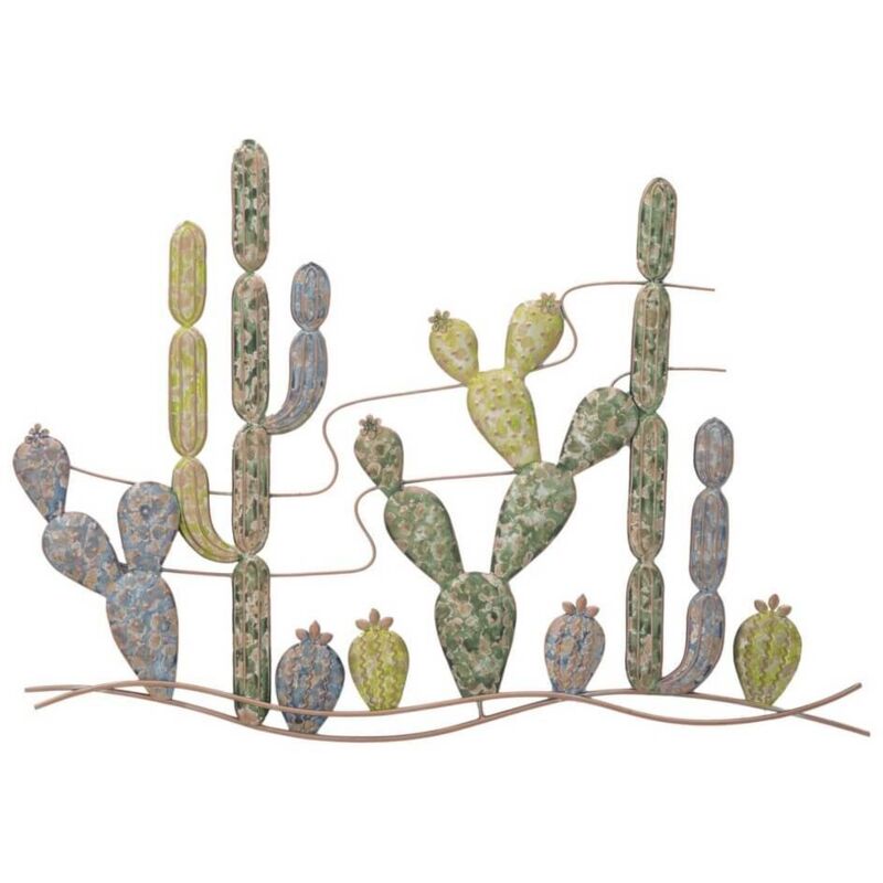 foto del prodotto decorazione parete ferro cactus cm 90x2,5x64 picassy modern