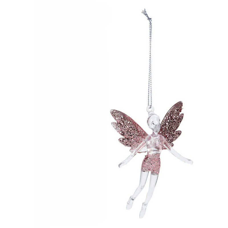 foto del prodotto decorazione pensile christmas decoration albero di natale rosa angelo plastica 8 x 3 x 13 cm