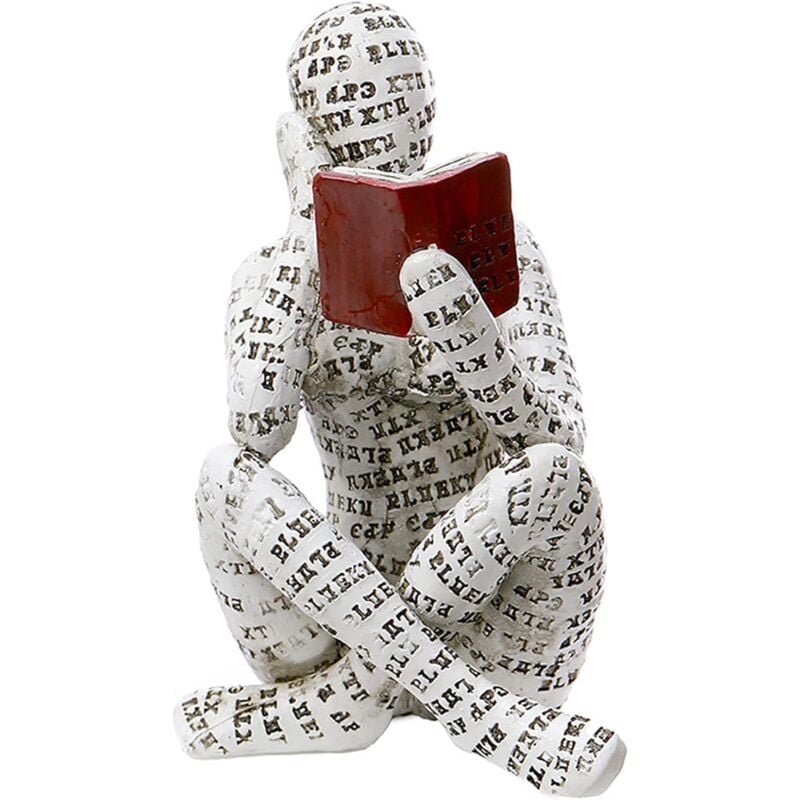 foto del prodotto decorazione per la casa pulp lettura donna statua statua del pensatore scultura estetica arredamento della stanza decorazione astratta moderna