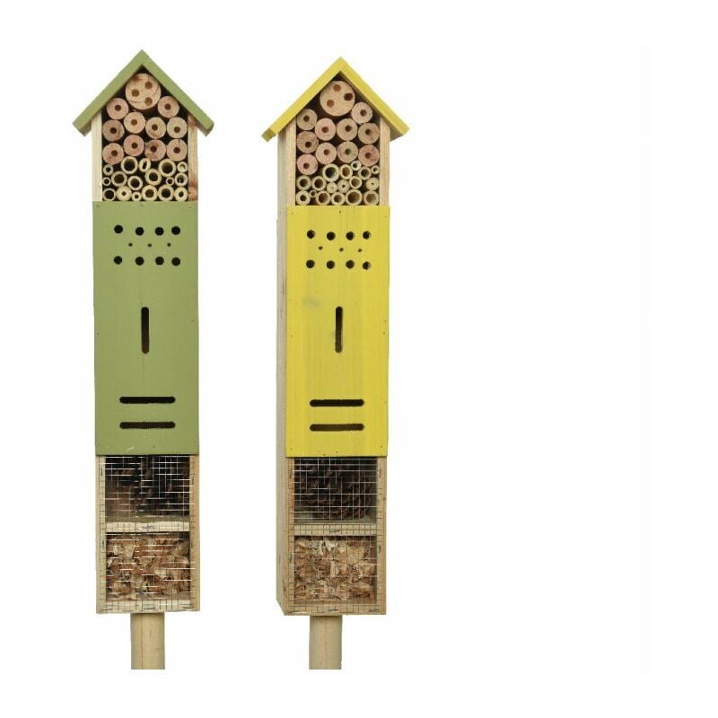 foto del prodotto decoris bugs hotel in legno, colore assortito.