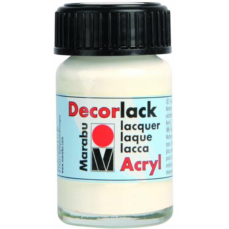 foto del prodotto decorlack acryl marabu 15 ml bianco