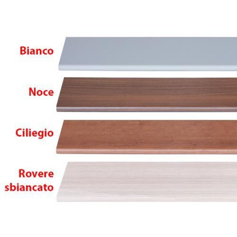 foto del prodotto decorlegno mensola da muro sospesa in legno con bordo arrotondato fissaggio con tasselli a scomparsa noce 60 x 25 x 2.5 cm