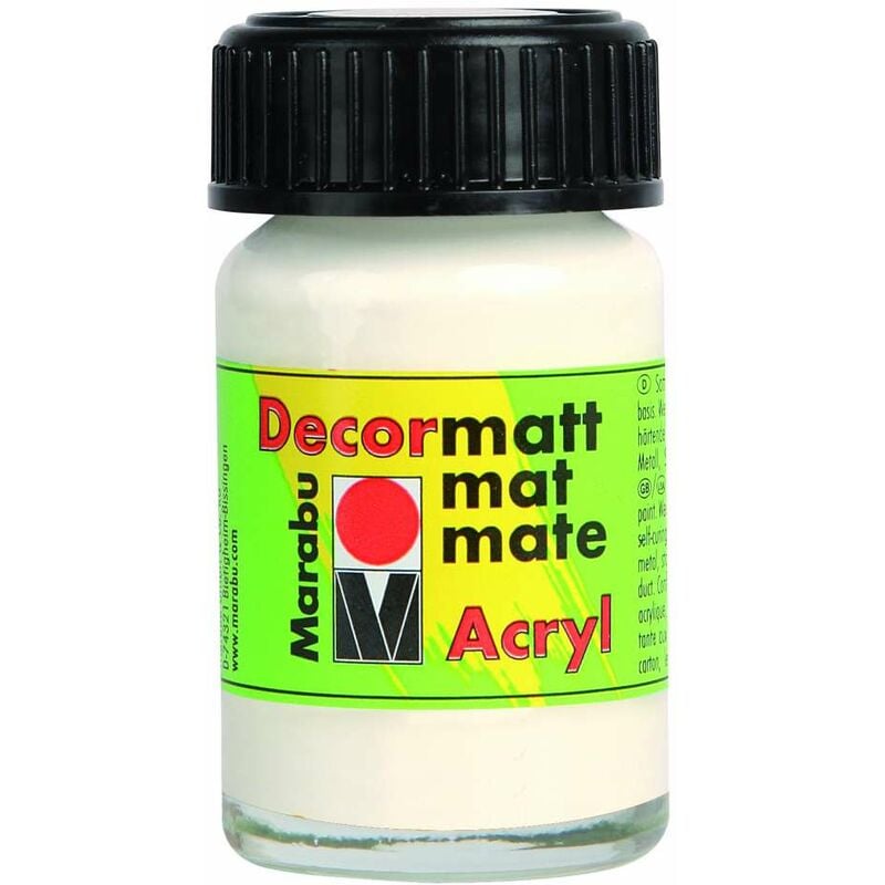 foto del prodotto decormatt acryl marabu 15 ml bianco