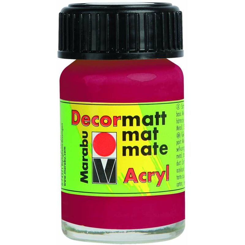 foto del prodotto decormatt acryl marabu 15 ml carminio
