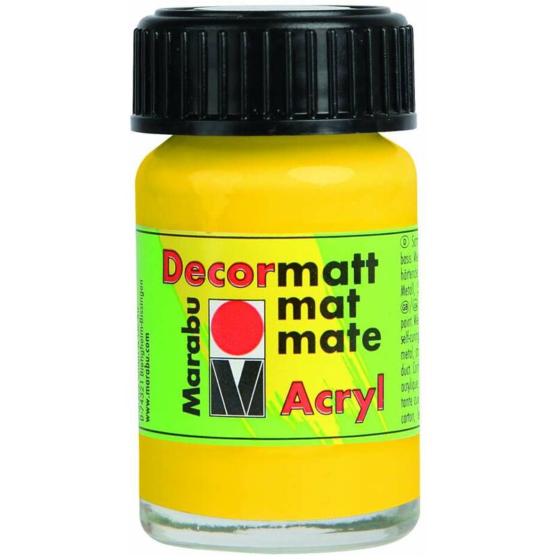 foto del prodotto decormatt acryl marabu 15 ml giallo