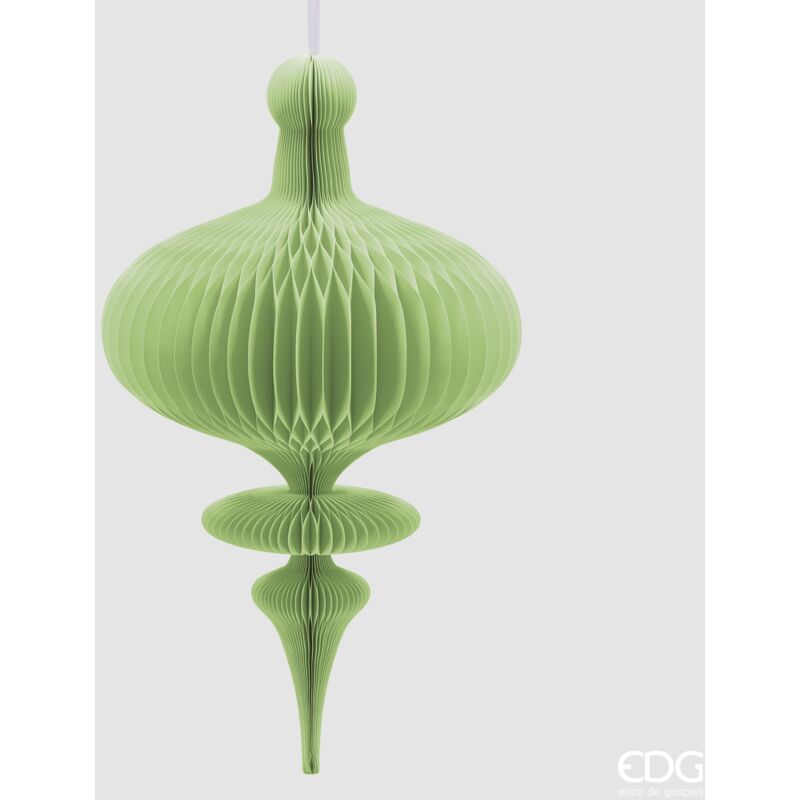 foto del prodotto decoro origami trottola verde h 100 d 58