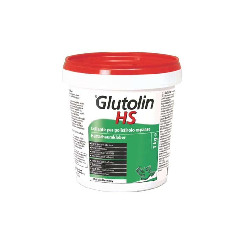 foto del prodotto decotric glutolin hs collante adesivo per polistirolo espanso depron uso interno 1 kg 1 kg