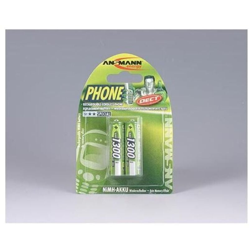foto del prodotto dect maxe hr06 batteria ricaricabile stilo (aa) nimh 1300 mah 1.2 v 2 pz. - ansmann