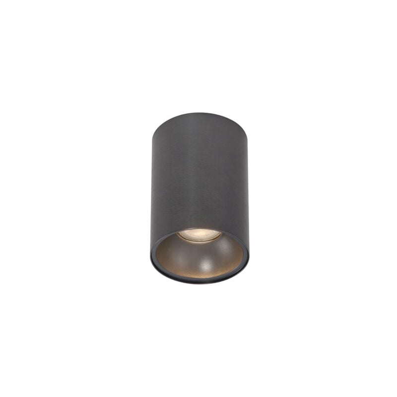 foto del prodotto deep moderno alluminio gunmetal tondo max. 1 x watt qazqa