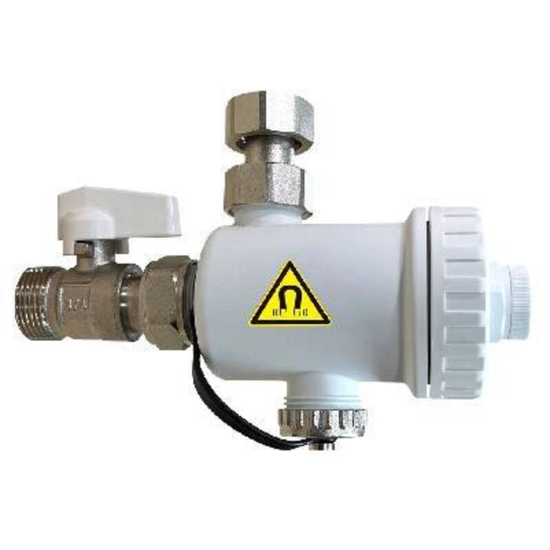 foto del prodotto defangatore magnetico sotto caldaia bianco 3 4