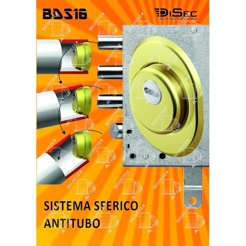 foto del prodotto defender a sistema sferico antitubo 25mm in ottone lucido disec