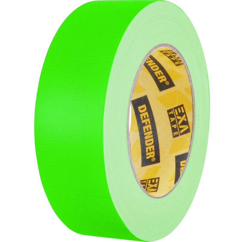 foto del prodotto defender by adam hall defender 58065ngrn nastro in tessuto verde neon l x l 25 m x 38 mm 1 pz.