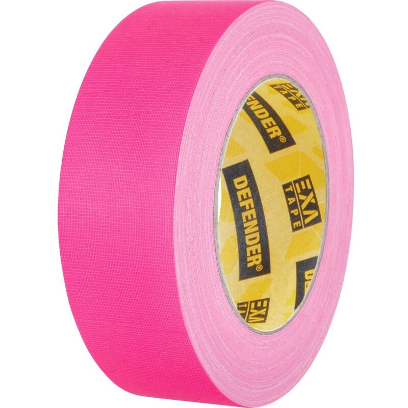 foto del prodotto defender by adam hall defender 58065npin nastro in tessuto rosa neon l x l 25 m x 38 mm 1 pz.