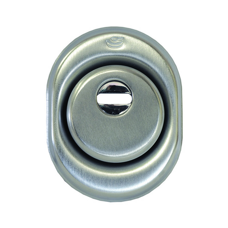 foto del prodotto defender con mostrina in acciaio cromo satinato defender mm.50x25h.