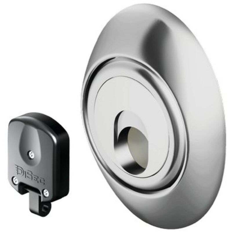 foto del prodotto defender magnetico mag3g super top disec inox cromo satinato f.s. i.mm 38 d.mm 55 h.mm 25 1 pezzo