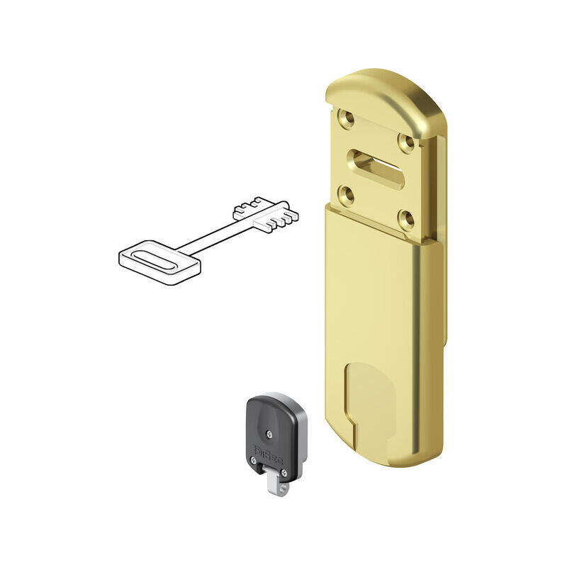 foto del prodotto defender magnetico mg220 per serrature a doppia mappa oro lucido pvd