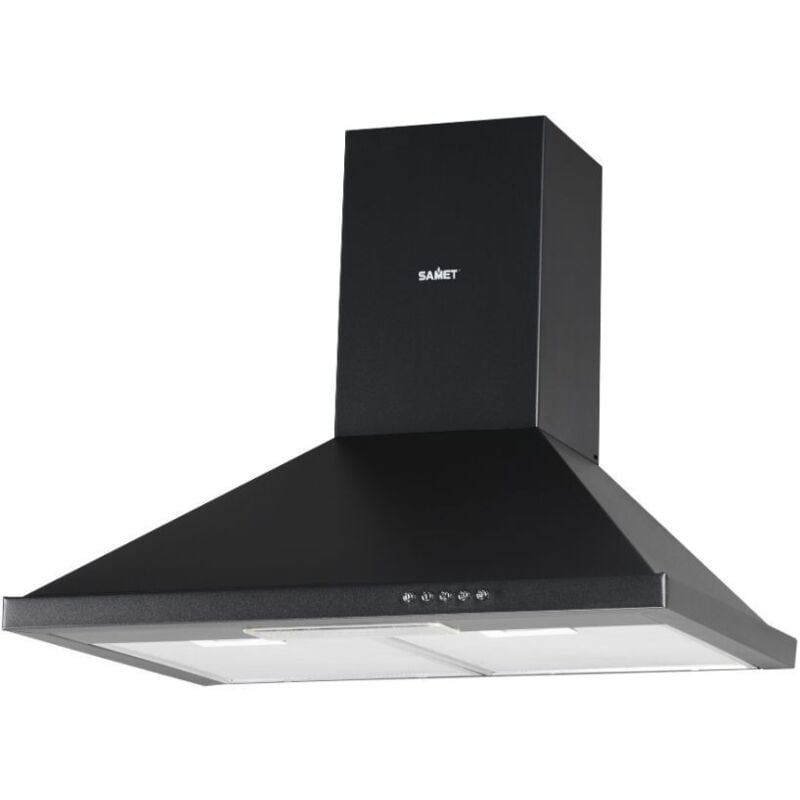 foto del prodotto defibrico cappa a piramide 60 cm eolo60 samet colore nero