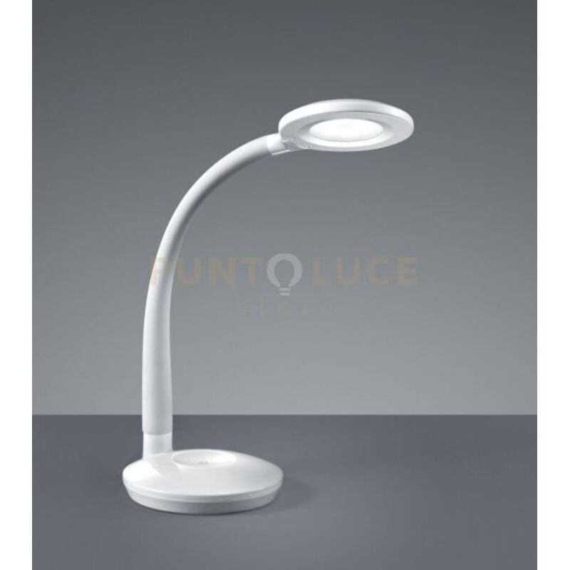 foto del prodotto defibrico cobra lampada da studio orientabile plastica bianca h.47cm led 3,5w 1x 400lm, 3000k