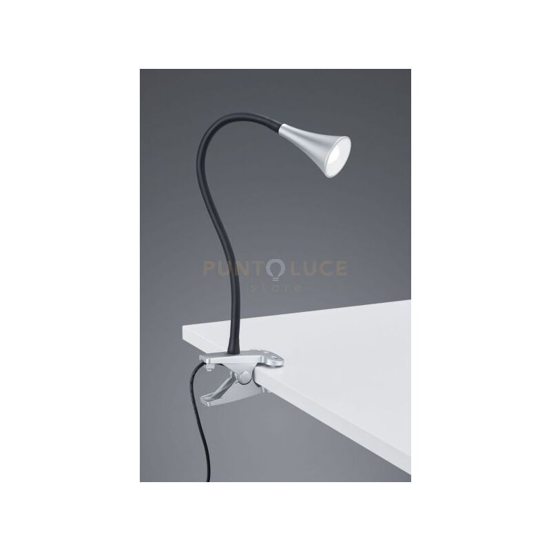 foto del prodotto defibrico lampada a morsetto viper led flessibile con pinza alluminio r22398187