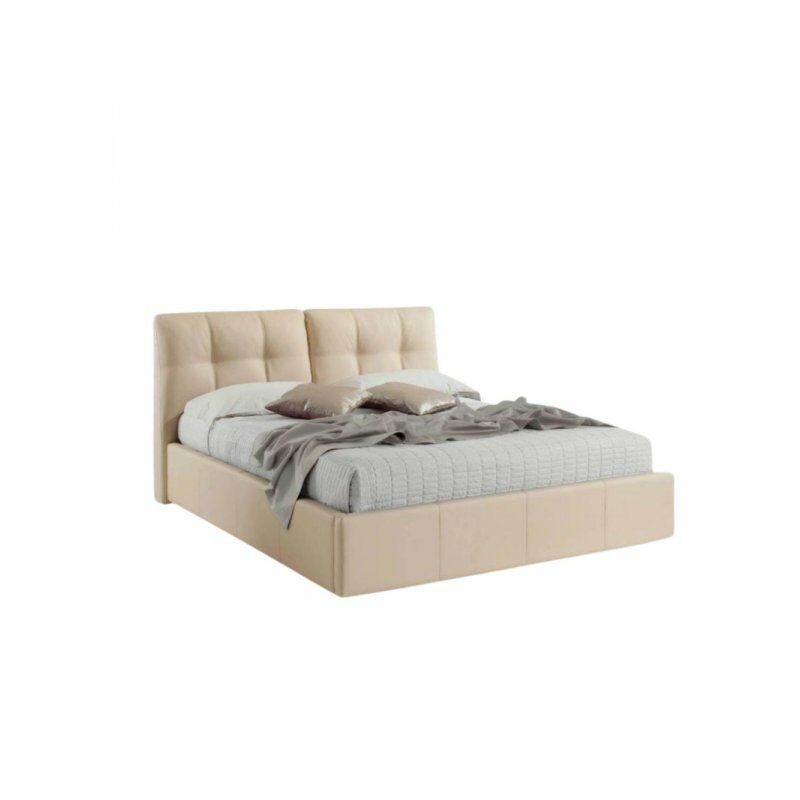 foto del prodotto defibrico letto matrimoniale melia con contenitore crema