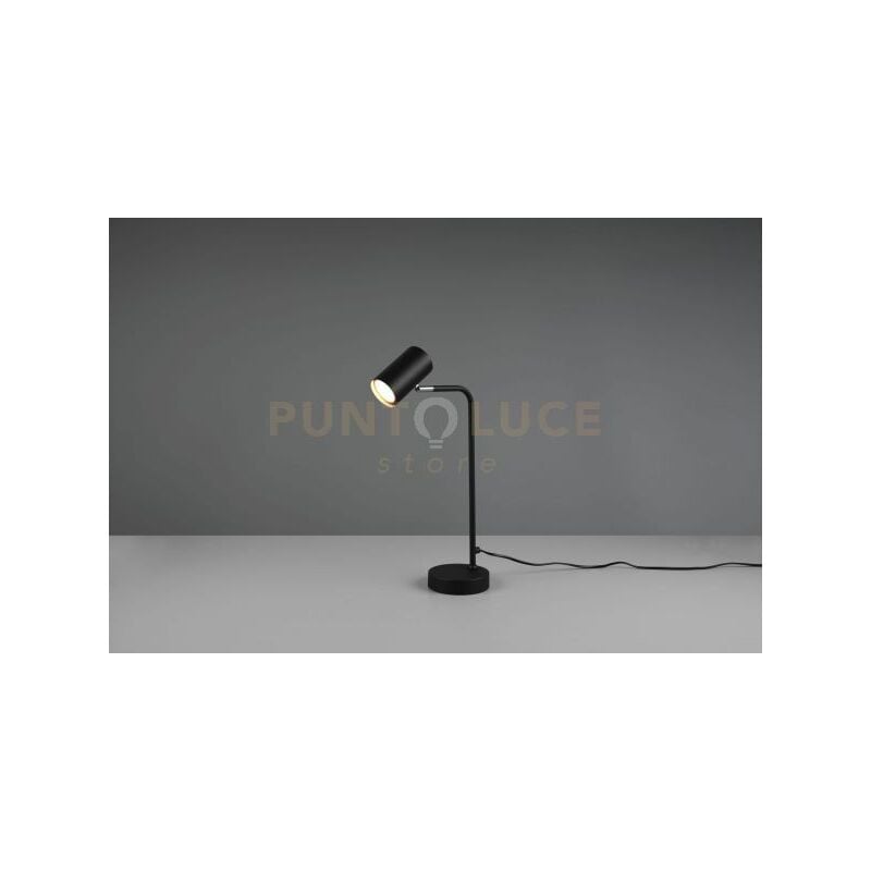 foto del prodotto defibrico marley lampada da tavolo spot cilindro nera h. 45cm 1 luce attacco gu10