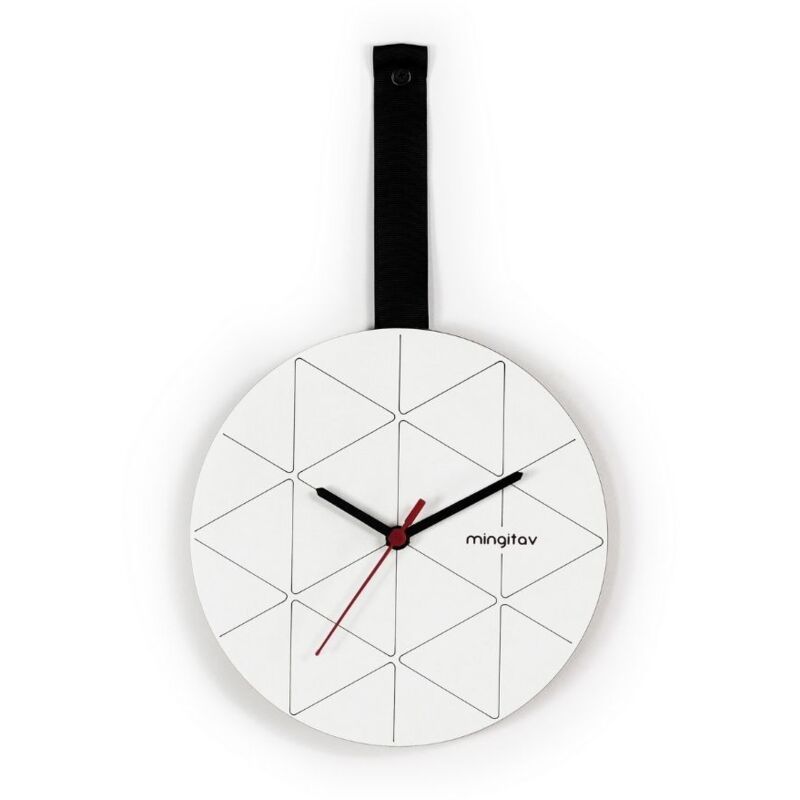 foto del prodotto defibrico orologio da parete minuetto mt192101 colore bianco e nero