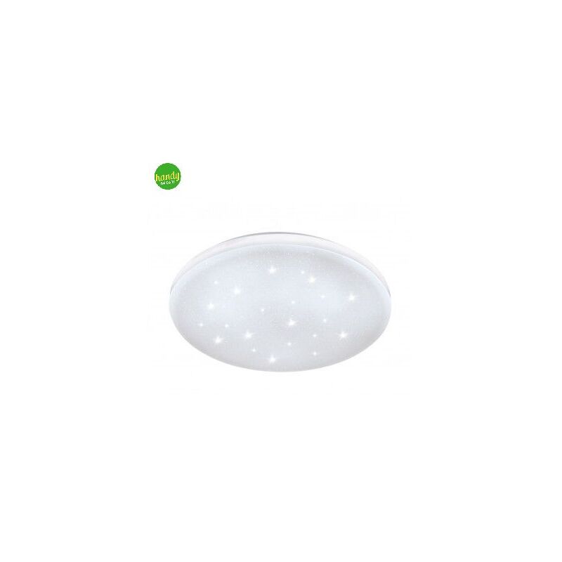foto del prodotto defibrico plafoniera led rotonda soffitto applique lampada parete interno frania eglo dimensioni 330 mm cristallo 4000k luce naturale