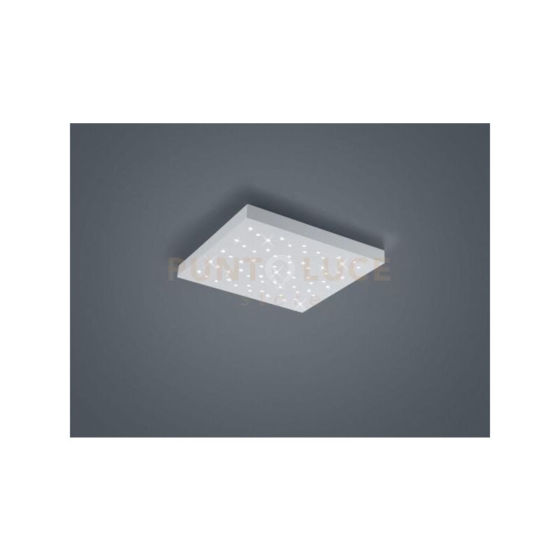 foto del prodotto defibrico plafoniera titus led quadrata cielo stellato funzione luce calda e fredda e regolazione intensit bianco opaco676615031