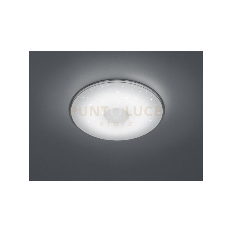 foto del prodotto defibrico shogun plafoniera led 21,5w 2400lm, 3000 5500k tonda con telecomando dimmer luce calda fredda d. 42,5cm
