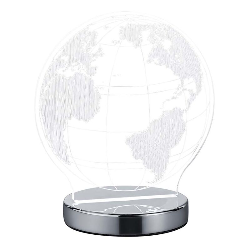 foto del prodotto defibrico trio lighting italia lampada led globo da tavolo luce dimmerabile con interruttore on off sul cavo per interno ip20 r52481106