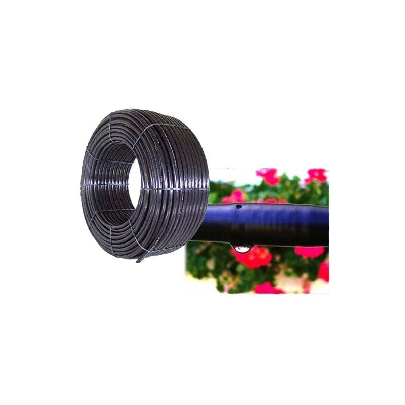 foto del prodotto defibrico - tubo per impianto di irrigazione gocciolante irritec - rotolo 50 mt. - gocciolatori ogni 33 cm. - 2 lt. ora