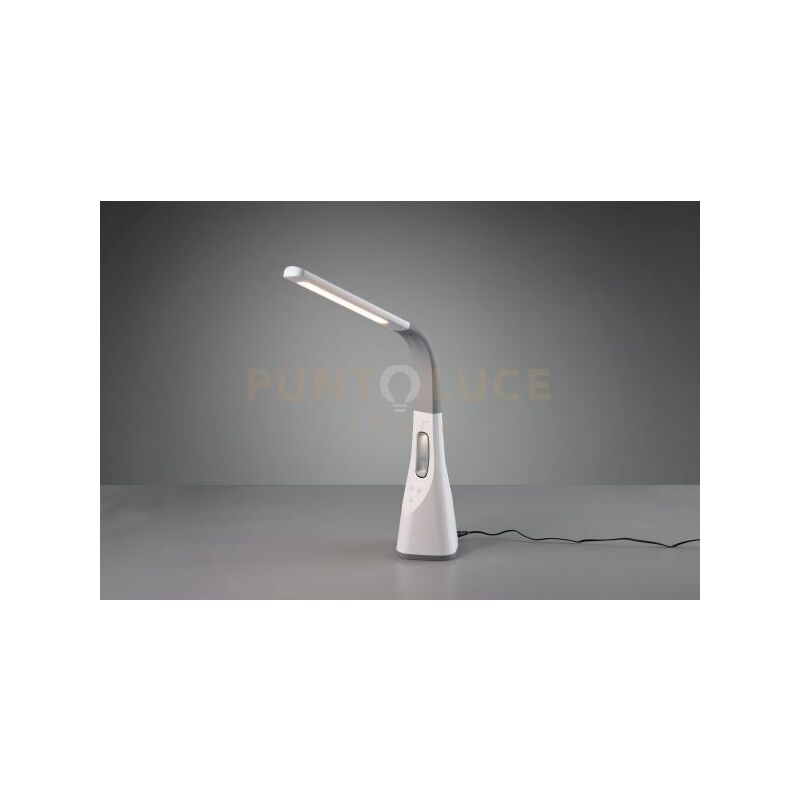 foto del prodotto defibrico vento lampada da studio led 5w 650lm, 3000k bianca con ventilatore incorporato tipo dyson con regolazione intensita ventilatore e luce