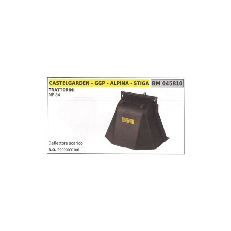 foto del prodotto deflettore scarico ggp trattorino rasaerba tosaerba tagliaerba mp 84 045810