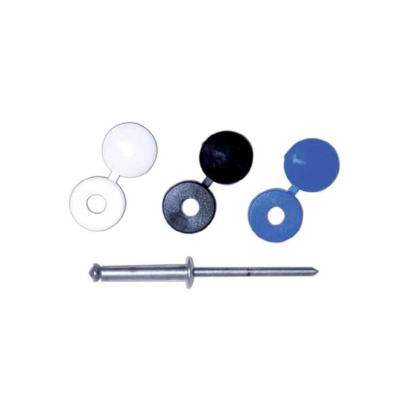 foto del prodotto degometal - confezione da 30 rivetti gostar trs standard e 30 tappi - 4 x 16 mm