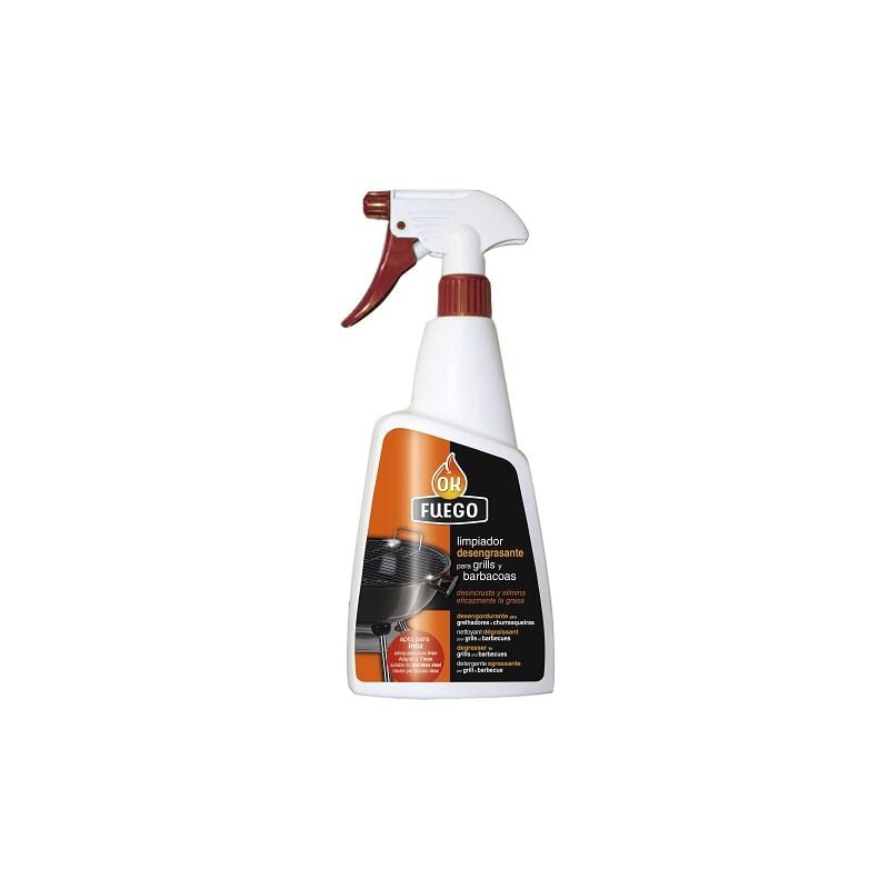 foto del prodotto degreaser cleaner per barbecue e acciaio inossidabile pronto a usi ok fire flower 750 ml