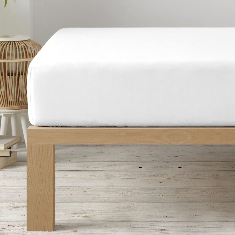 foto del prodotto degrees home collezione lenzuolo con angoli 160 x 190 x 33 regolabile microfibra poliestere garzata bianco