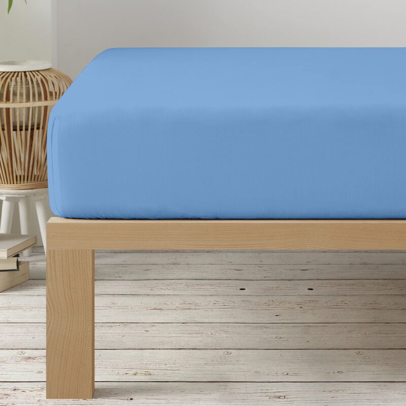 foto del prodotto degrees home collezione lenzuolo con angoli 90 x 190 x 33 regolabile microfibra poliestere garzata blu
