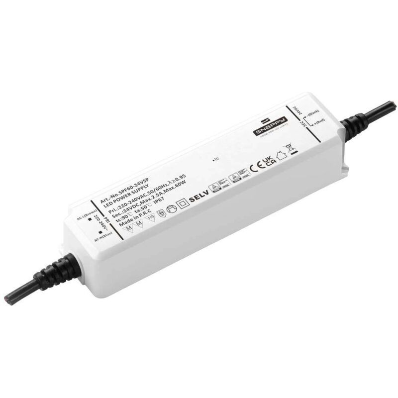 foto del prodotto dehner elektronik spf 60 12vsp trasformatore per led, driver per led tensione costante 60 w 5 a 12 v adatto per mobili,