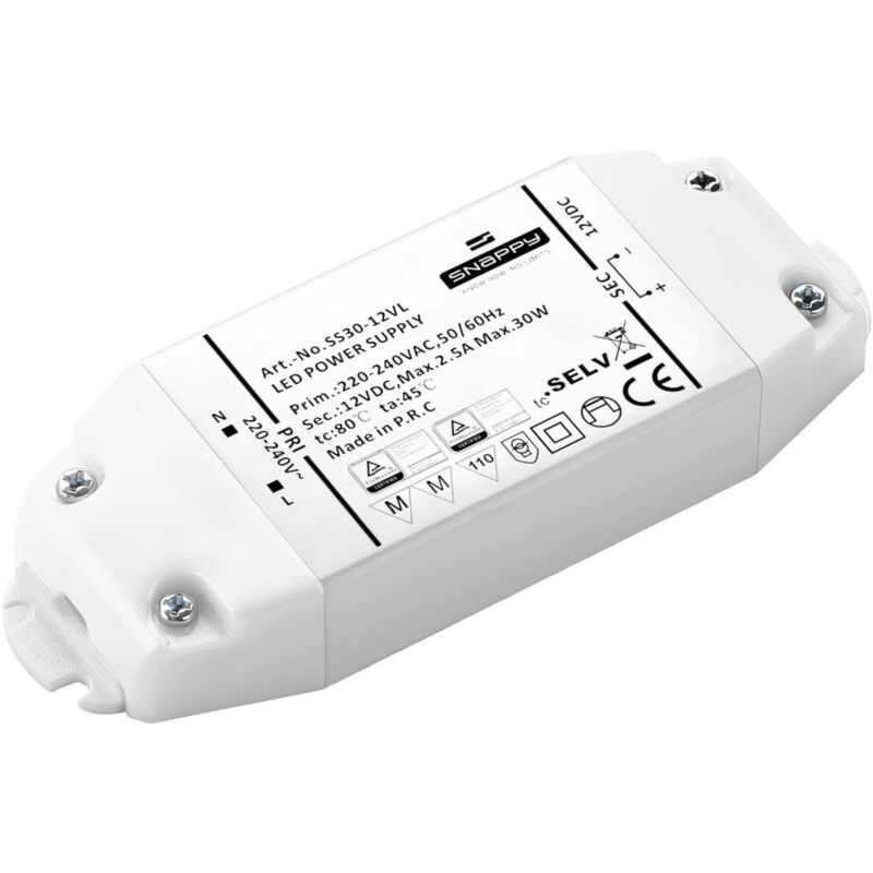 immagine 0 del prodotto dehner elektronik trasformatore per led, driver per led tensione costante 30 w 1.25 a 24 v dc protezione sovraccarico,