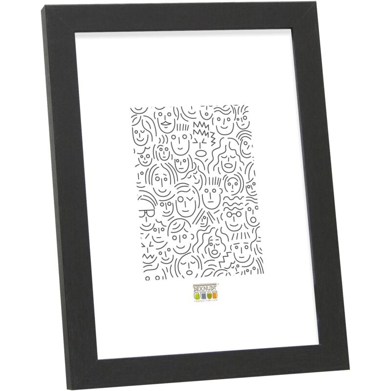 foto del prodotto deknudt frames s44cf2 10.0x15.0 portafoto basic in legno e mdf, 18 x 13,7 x 1,33 cm, colore nero