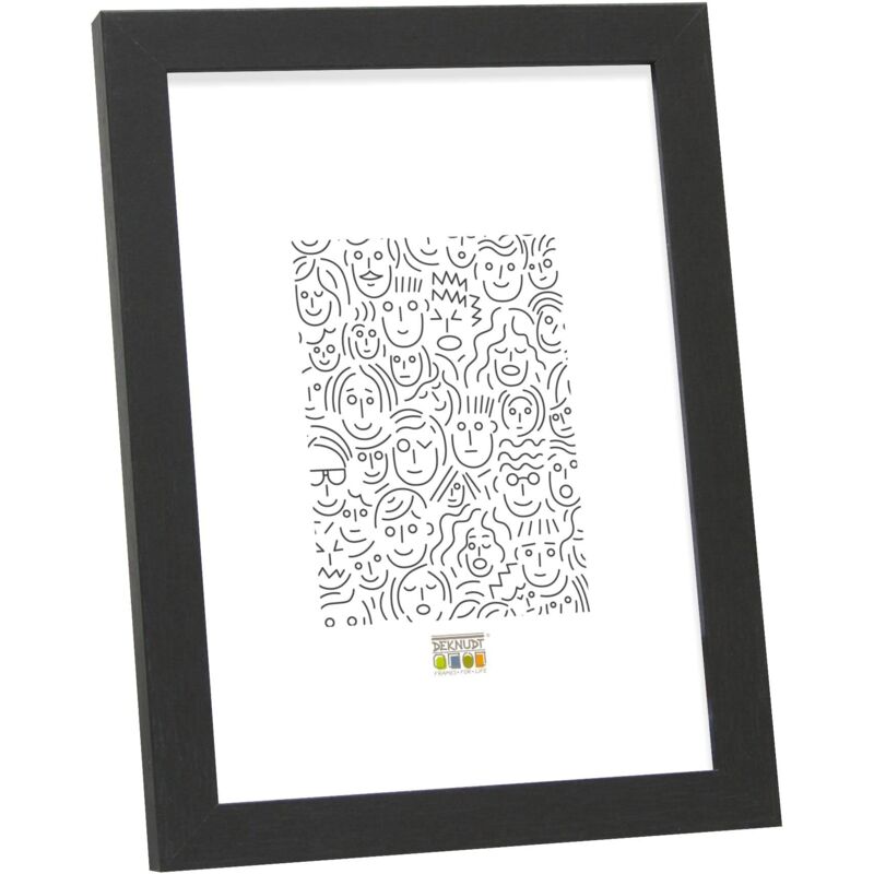 foto del prodotto deknudt frames s44cf2 20.0x30.0 portafoto basic in legno e mdf, 33,5 x 23,5 x 1,33 cm, colore nero