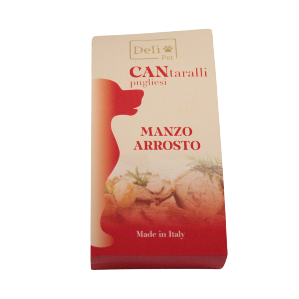 foto del prodotto del pet cantaralli pugliesi snack per cani 150 gr manzo arrosto 1 ordine scegli lo sconto bzr5 bzr20 200 punti fedelt 