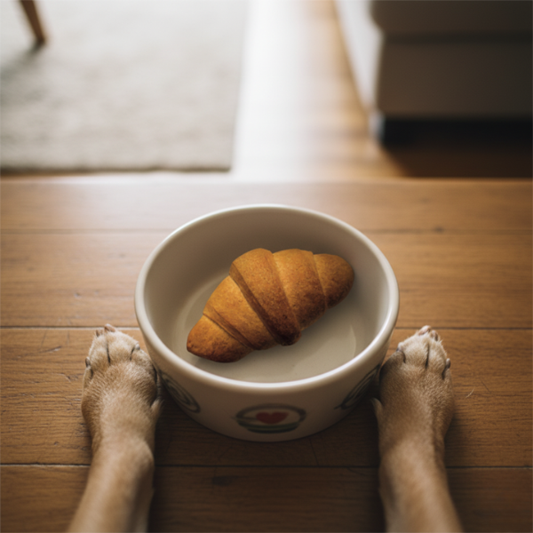 foto del prodotto delì pet dolce colazione snack artigianali per cani 50 gr - croissant - 1 ordine scegli lo sconto bzr5 bzr20 200 punti fedeltà