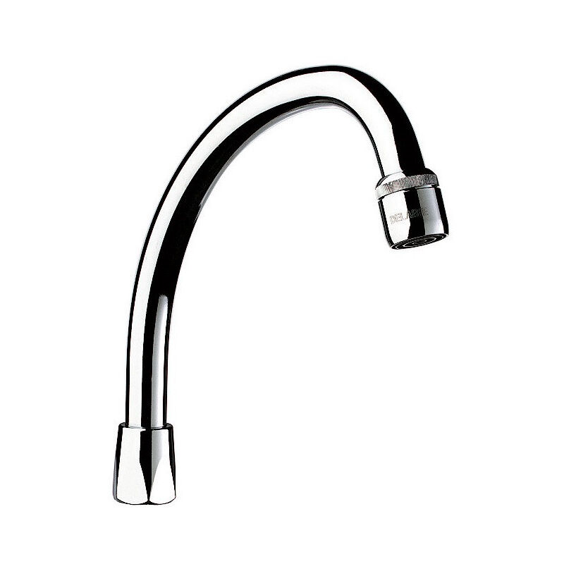 foto del prodotto delabie f1 2 collo d oca girevole bocca universale 150mm cromo