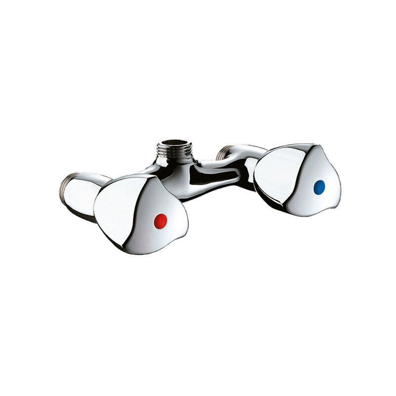 foto del prodotto delabie miscelatore per doccia a parete in ottone cromato m1 2entraxe 80 mm