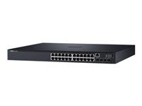 foto del prodotto dell n1524p gestito l3 gigabit ethernet 10 100 1000 supporto power over ethernet poe 1u nero