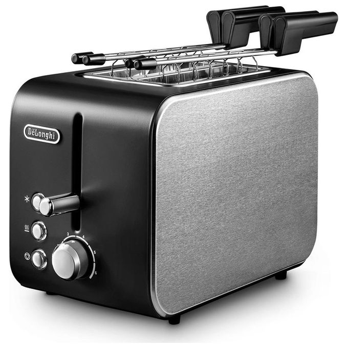 foto del prodotto delonghi ctx 2203.bk tostapane a 2 scomparti potenza 550 w nero